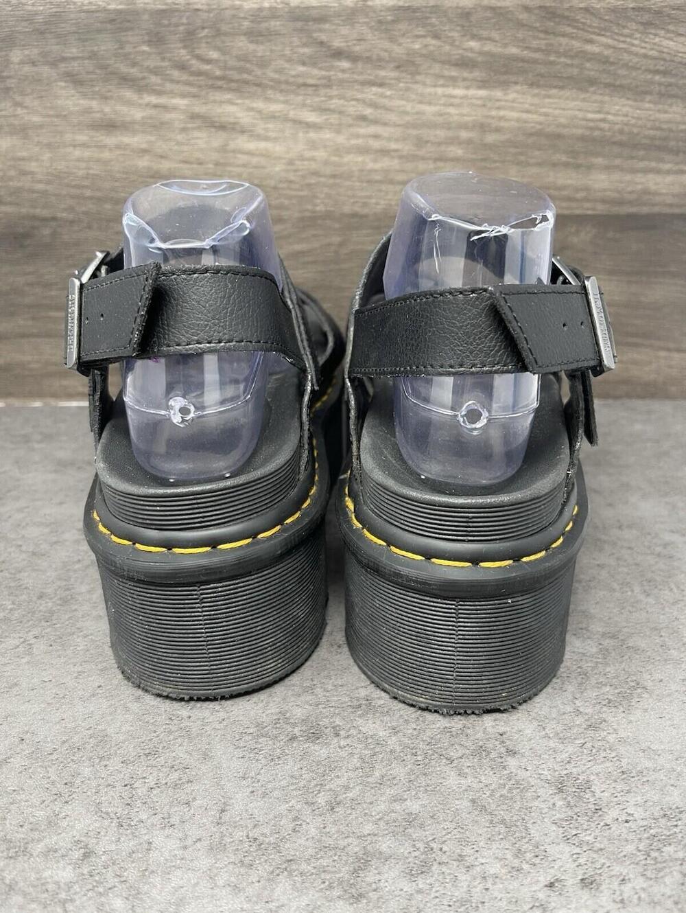 Dr Martens Voss Quad Platform Sandals Womens Size 10 Black Strap - Picture 6 of 11